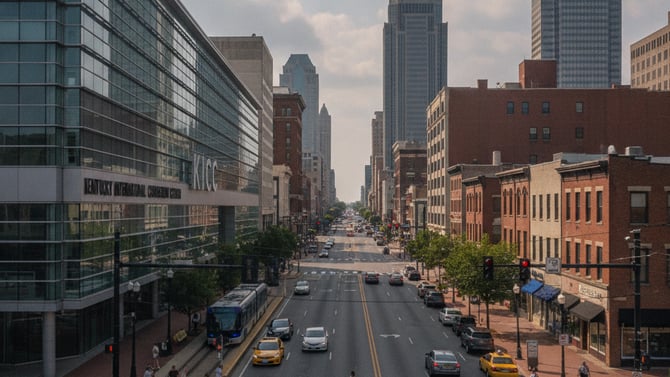 Downtown Louisville suites for four to eight people
