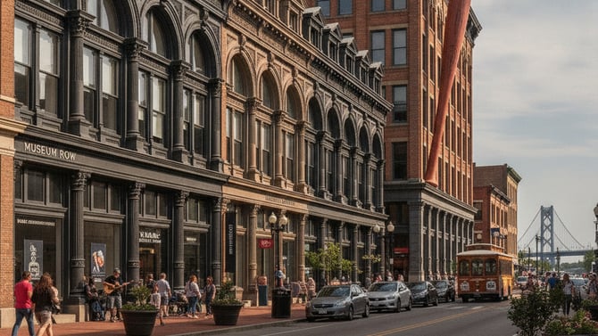Three-bedroom stays near the Slugger Museum